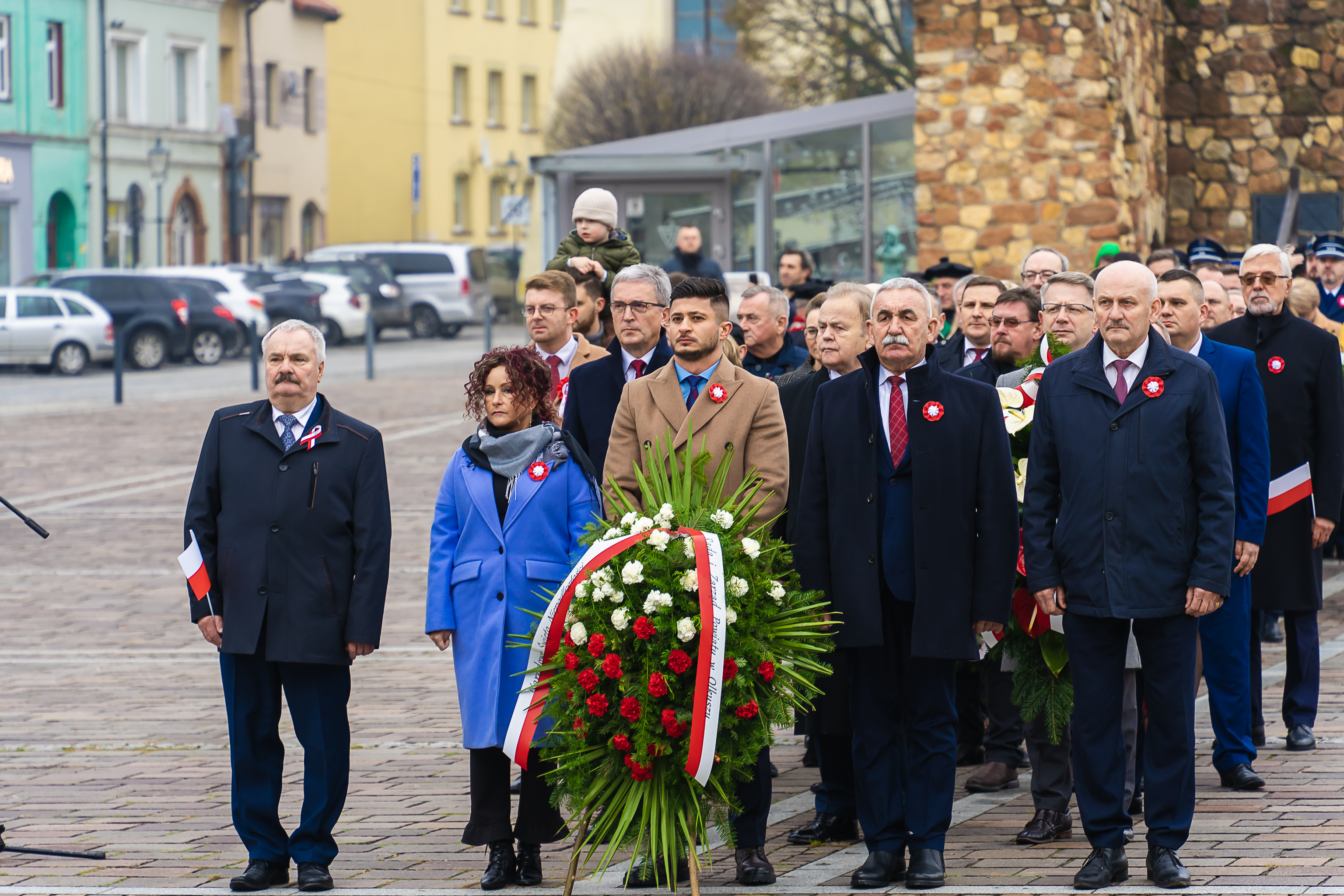 Delegacja Powiatu olkuskiego podczas obchodów 11 listopada